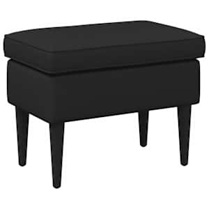 vidaXL Jala ottoman Must 55 x 35 x 41 cm kangas