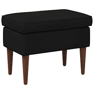 vidaXL Jala ottoman Must 55 x 35 x 41 cm Samet