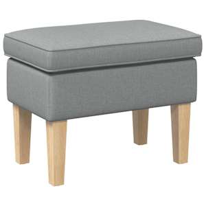 vidaXL Jala ottoman Helehall 55 x 35 x 41 cm kangas