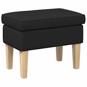 vidaXL Jala ottoman Must 55 x 35 x 41 cm kangas