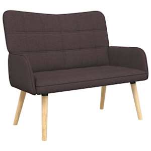vidaXL 2-kohaline diivan Tume pruun 115 x 61 x 87 cm kangas