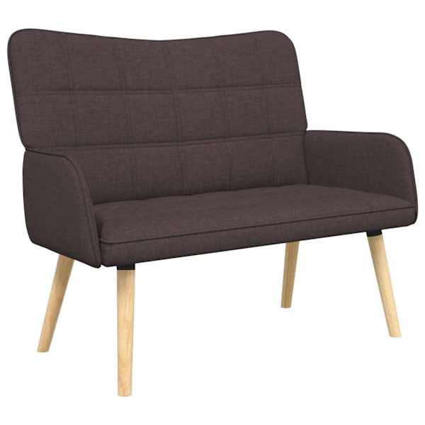 vidaXL 2-kohaline diivan Tume pruun 115 x 61 x 87 cm kangas