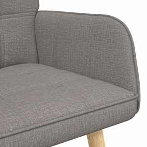 Pohovka pro dva Taupe 115 x 61 x 87 cm textil - obrázek 7