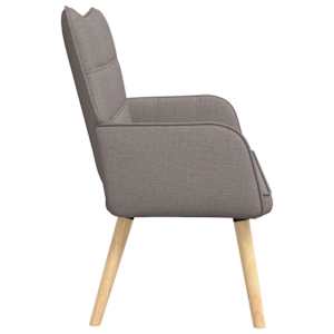 Pohovka pro dva Taupe 115 x 61 x 87 cm textil - obrázek 5