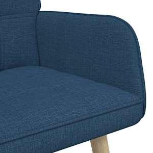 Pohovka pro dva Modrá 115 x 61 x 87 cm textil - obrázek 7