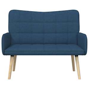 Pohovka pro dva Modrá 115 x 61 x 87 cm textil - obrázek 4
