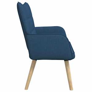Pohovka pro dva Modrá 115 x 61 x 87 cm textil - obrázek 5