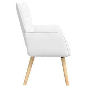 Pohovka pro dva Bílý 115 x 61 x 87 cm textil - obrázek 5