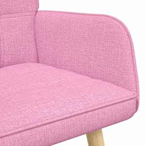 Pohovka pro dva Růžová 115 x 61 x 87 cm textil - obrázek 7