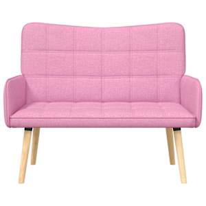 Pohovka pro dva Růžová 115 x 61 x 87 cm textil - obrázek 4