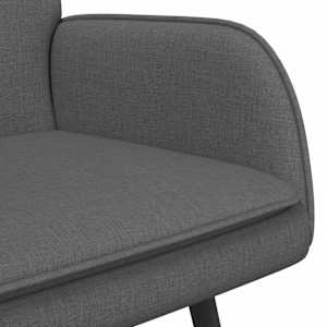 Sofa pro dvě osoby Tmavě šedá 115 x 61 x 87 cm textil - obrázek 7