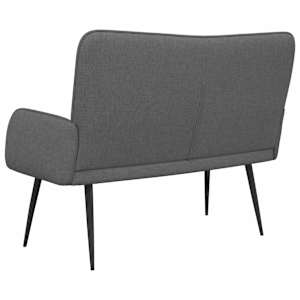 Sofa pro dvě osoby Tmavě šedá 115 x 61 x 87 cm textil - obrázek 6