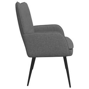 Sofa pro dvě osoby Tmavě šedá 115 x 61 x 87 cm textil - obrázek 5