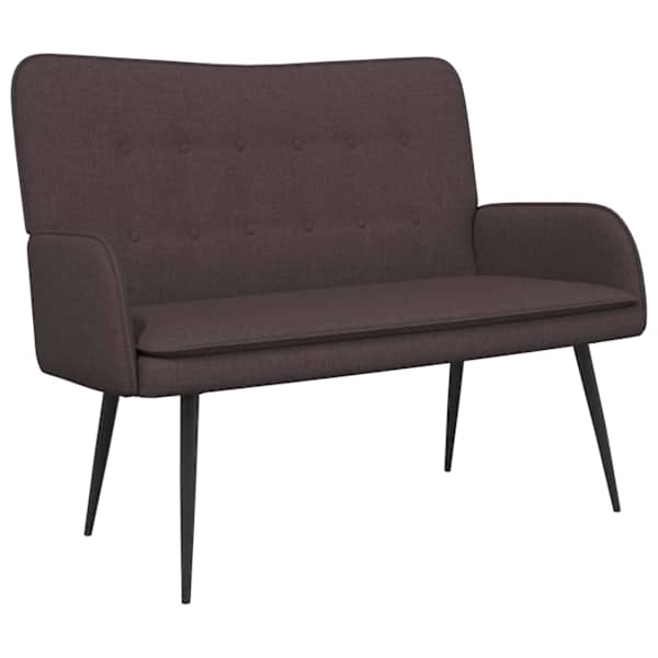vidaXL 2-kohaline diivan Tume pruun 115 x 61 x 87 cm kangas