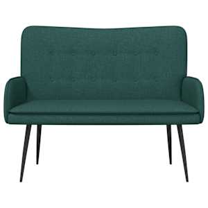 Sofa pro dvě osoby Tmavě zelená 115 x 61 x 87 cm textil - obrázek 4