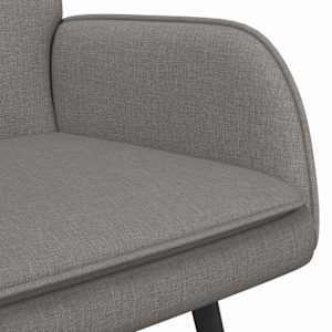 Sofa pro dvě osoby Taupe 115 x 61 x 87 cm textil - obrázek 7