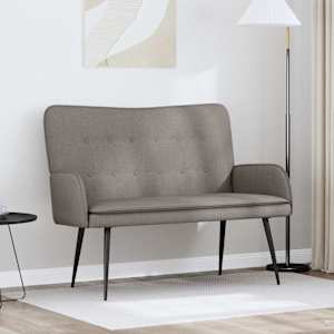 Sofa pro dvě osoby Taupe 115 x 61 x 87 cm textil - obrázek 1
