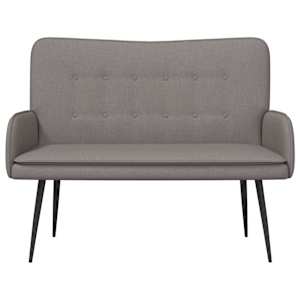 Sofa pro dvě osoby Taupe 115 x 61 x 87 cm textil - obrázek 4