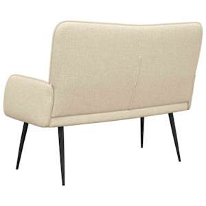 Sofa pro dvě osoby Krémová 115 x 61 x 87 cm textil - obrázek 6