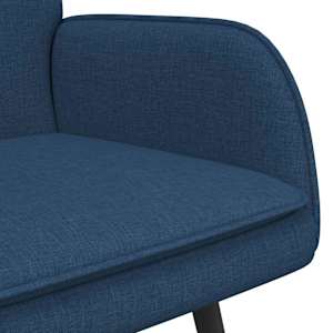 Sofa pro dvě osoby Modrá 115 x 61 x 87 cm textil - obrázek 7