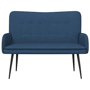 Sofa pro dvě osoby Modrá 115 x 61 x 87 cm textil - obrázek 4