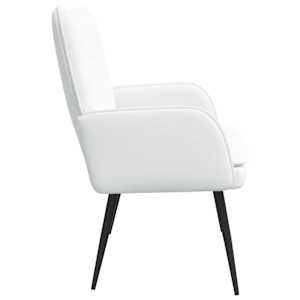 Sofa pro dvě osoby Bílý 115 x 61 x 87 cm textil - obrázek 5