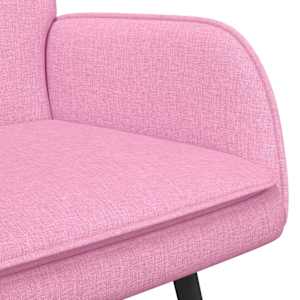 Sofa pro dvě osoby Růžová 115 x 61 x 87 cm textil - obrázek 7