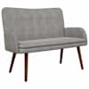 vidaXL 2-kohaline diivan Helehall 115 x 61 x 87 cm Samet