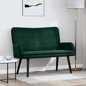 Dvosečna zofa Temno zelena 115 x 61 x 87 cm Žamet