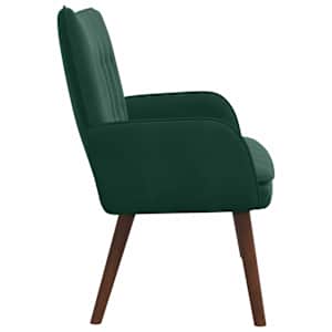 Pohovka pro dva Tmavě zelená 115 x 61 x 87 cm samet - obrázek 5