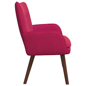 Pohovka pro dva vínová červená 115 x 61 x 87 cm samet - obrázek 5