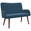 vidaXL 2-kohaline diivan Sinine 115 x 61 x 87 cm Samet