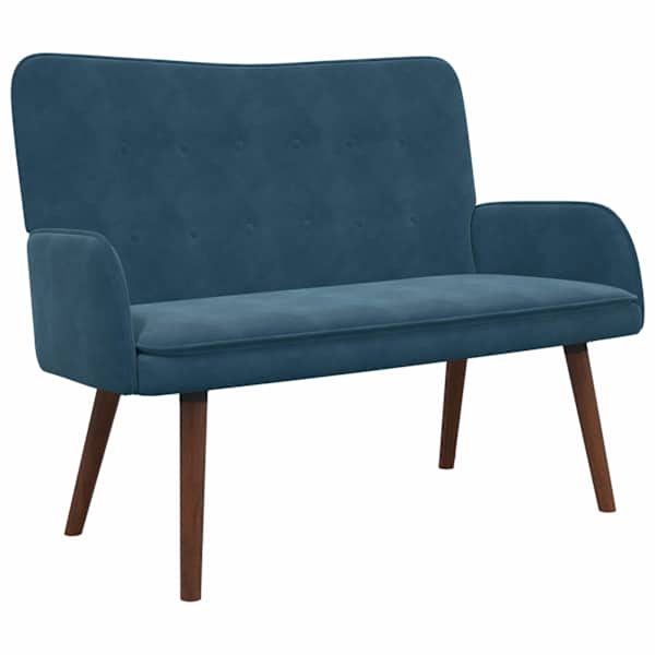 vidaXL 2-kohaline diivan Sinine 115 x 61 x 87 cm Samet