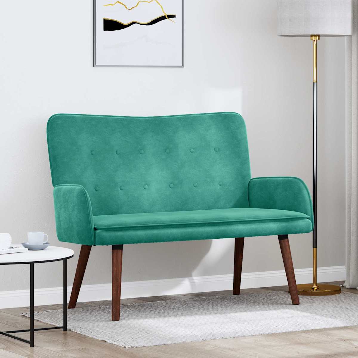 2-personers sofa 115 x 61 x 87 cm Fløjl