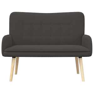 Sofa pro dvě osoby Tmavě šedá 115 x 61 x 87 cm Bouclé - obrázek 4