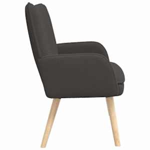 Sofa pro dvě osoby Tmavě šedá 115 x 61 x 87 cm Bouclé - obrázek 5