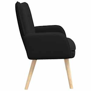 Sofa pro dvě osoby Černá 115 x 61 x 87 cm Bouclé - obrázek 5