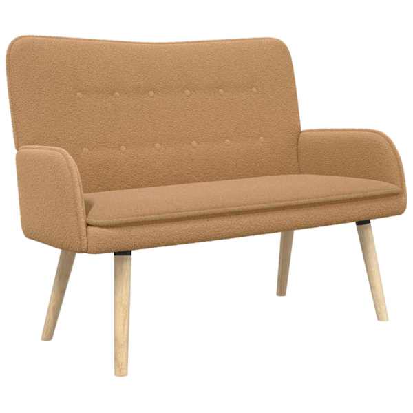 vidaXL 2-kohaline diivan Beež 115 x 61 x 87 cm Boucl&eacute;