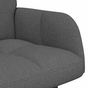 Pohovka pro dva Tmavě šedá 115 x 61 x 87 cm textil - obrázek 7