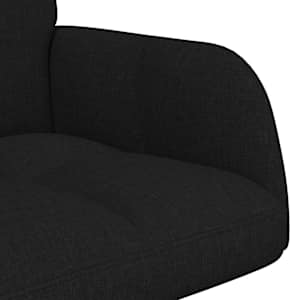 Pohovka pro dva Černý 115 x 61 x 87 cm textil - obrázek 7