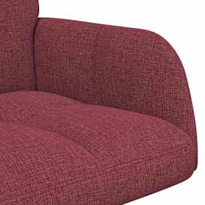 Pohovka pro dva vínová červená 115 x 61 x 87 cm textil - obrázek 7