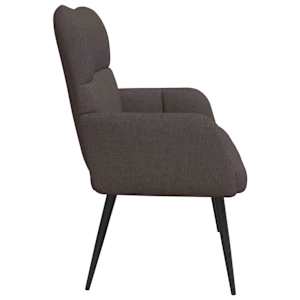 Pohovka pro dva Tmavě hnědá 115 x 61 x 87 cm textil - obrázek 5