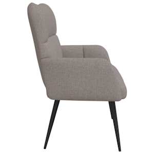 Pohovka pro dva Taupe 115 x 61 x 87 cm textil - obrázek 5