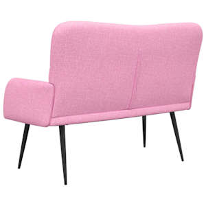 Pohovka pro dva Růžová 115 x 61 x 87 cm textil - obrázek 6