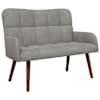 vidaXL 2-kohaline diivan Helehall 115 x 61 x 87 cm Samet