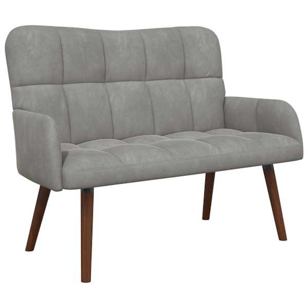 vidaXL 2-kohaline diivan Helehall 115 x 61 x 87 cm Samet