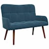 vidaXL 2-kohaline diivan Sinine 115 x 61 x 87 cm Samet