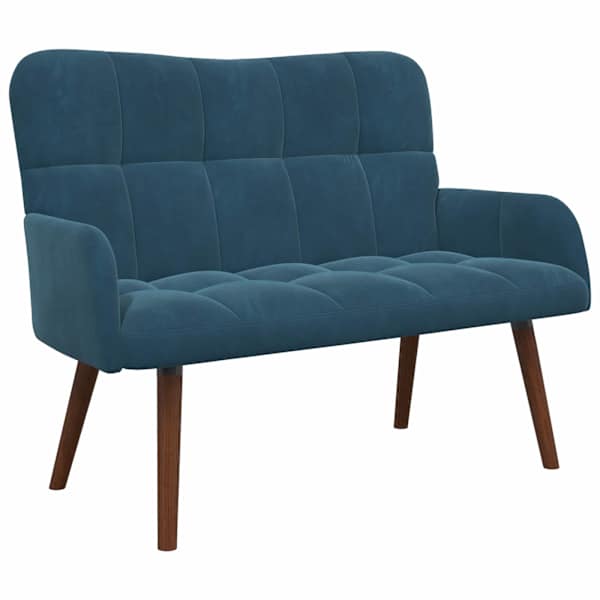 vidaXL 2-kohaline diivan Sinine 115 x 61 x 87 cm Samet