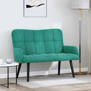 Dvosečna zofa Turkizna 115 x 61 x 87 cm Žamet