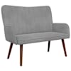 vidaXL 2-kohaline diivan Helehall 115 x 61 x 87 cm Samet